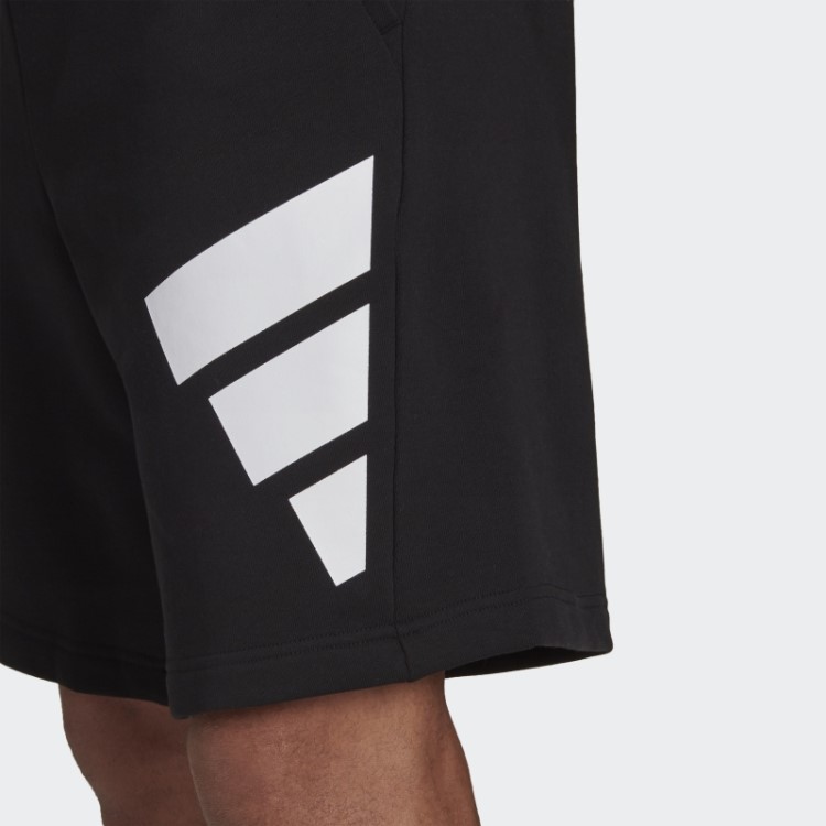 Adidas Sportswear Preto ícones Do Futuro Logotipo Gráfico Shorts Moda