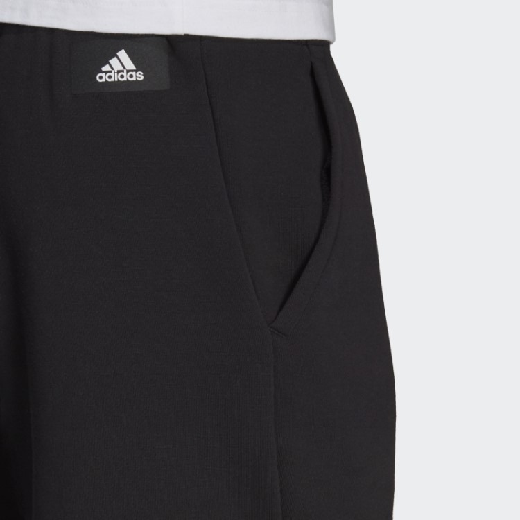 Adidas Sportswear Preto ícones Do Futuro Logotipo Gráfico Shorts Moda