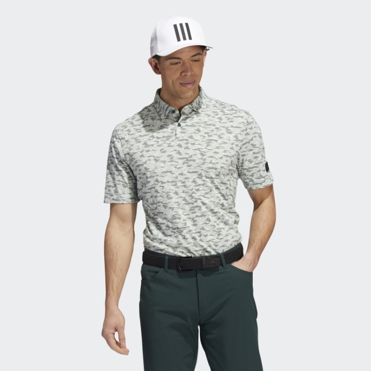 Adidas Go-to Camisa Polo Com Estampa Camuflada Verde