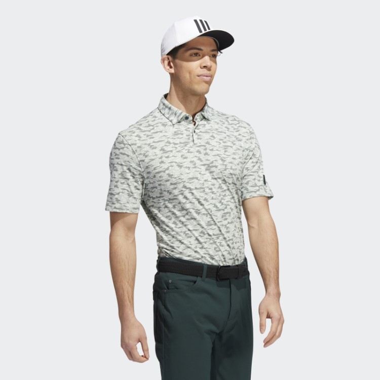 Adidas Go-to Camisa Polo Com Estampa Camuflada Verde