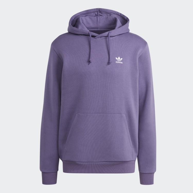 Moletom Com Capuz Tech Purple Trefoil Essentials Adidas
