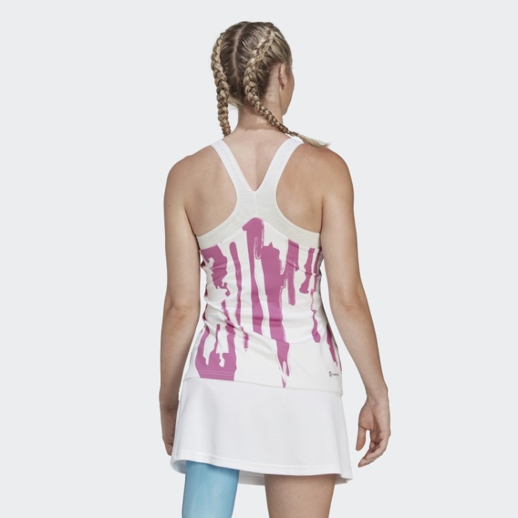 Regata Branca Adidas Thebe Magugu Tennis New York Y-back