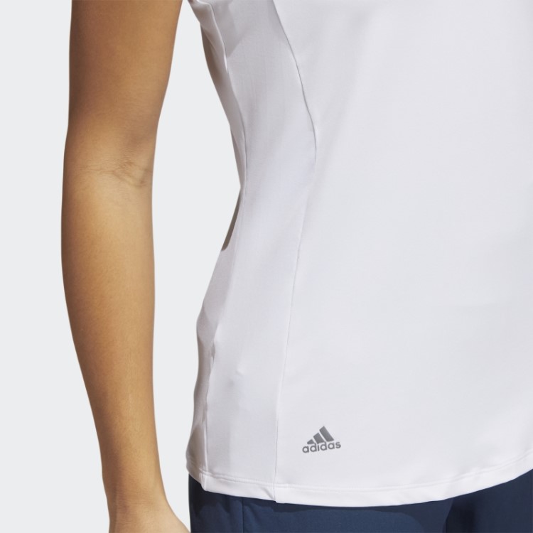 Adidas Camisa Polo Sem Manga Branca Racerback