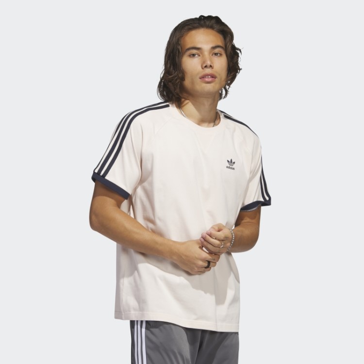 Camiseta Adidas Sst 3 Listras Quartzo