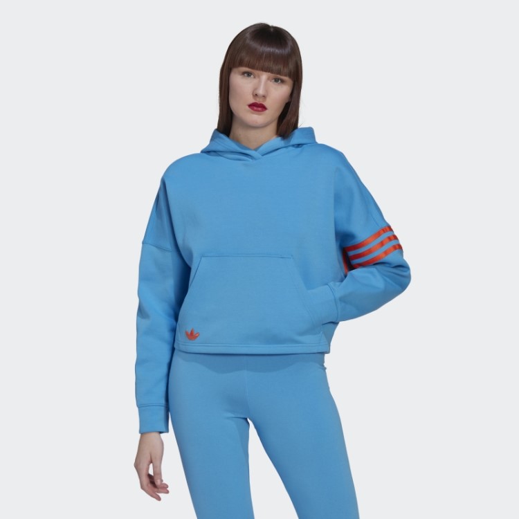 Moletom Com Capuz Adicolor Neuclassics Azul Adidas