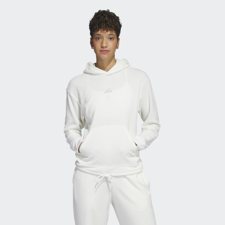 Select Crop Hoodie Branco Adidas