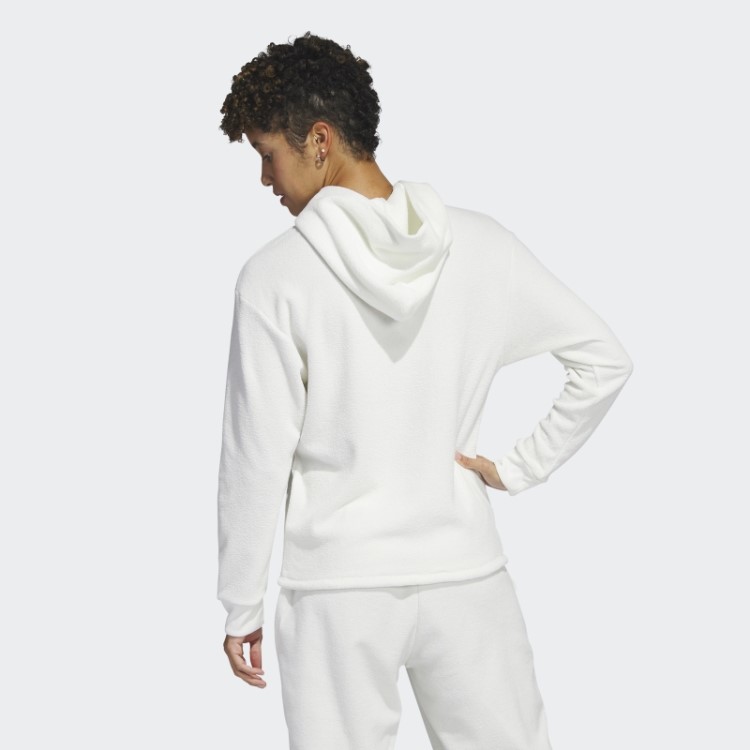 Select Crop Hoodie Branco Adidas