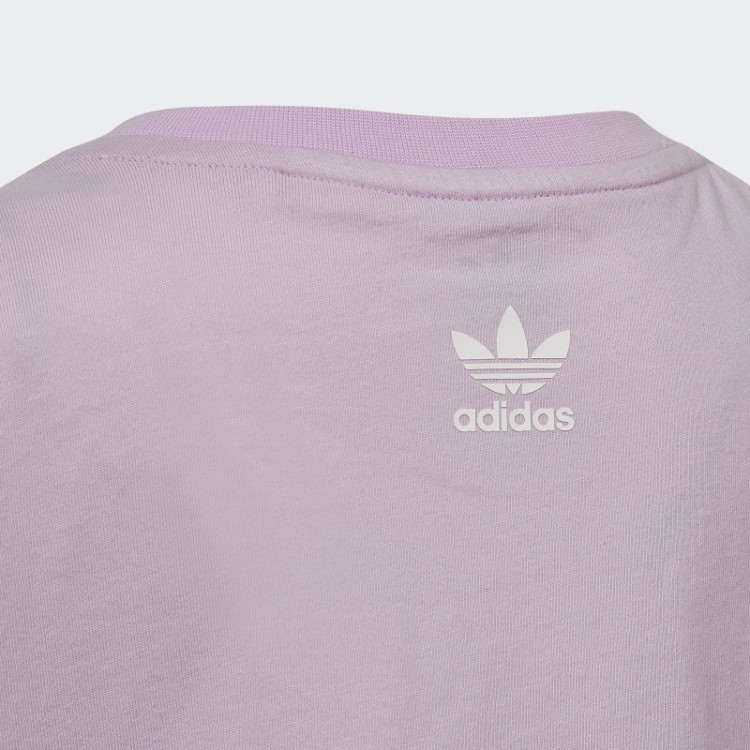Camiseta Lilás Com Logo Gráfico Adidas