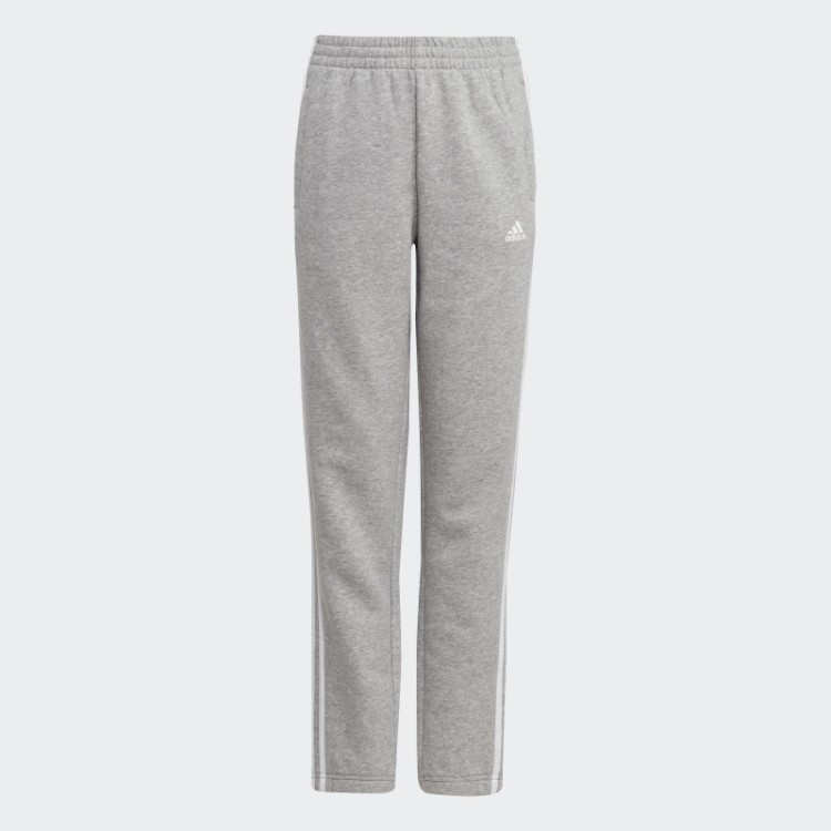Calça De Lã Adidas Essentials Cinza Médio Com As Três Listras