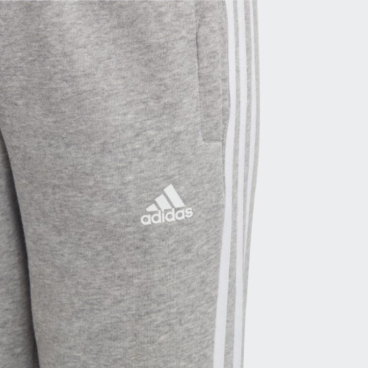 Calça De Lã Adidas Essentials Cinza Médio Com As Três Listras