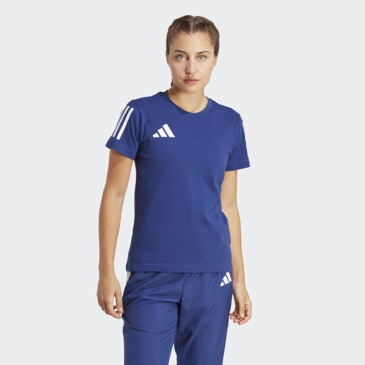 Adidas France T-shirt De Algodão Gráfico Vitória Azul