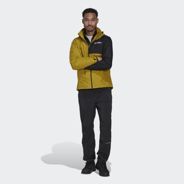 Jaqueta De Chuva De Duas Camadas Olive Terrex Multi Rain.rdy Adidas