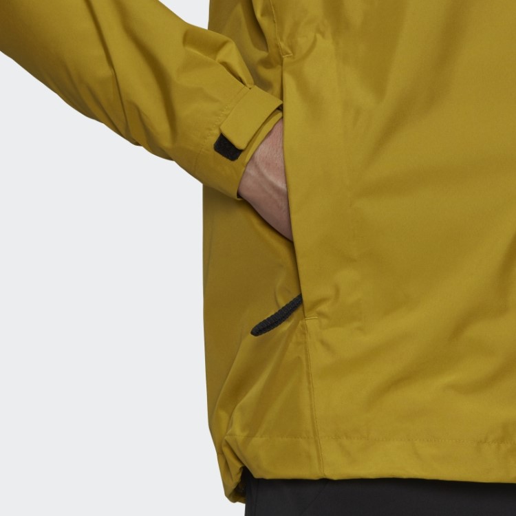 Jaqueta De Chuva De Duas Camadas Olive Terrex Multi Rain.rdy Adidas