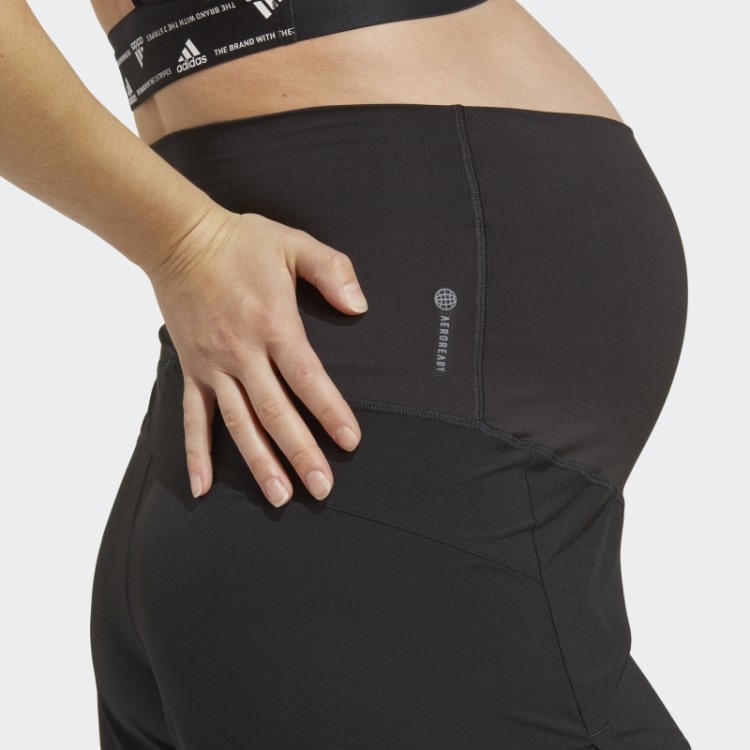 Calção Preto Pacer Aeroready Train Essentials Tecido (maternidade) Adidas