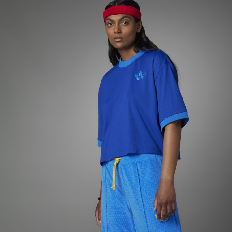 Camiseta Oversized Adidas Adicolor 70s Royal