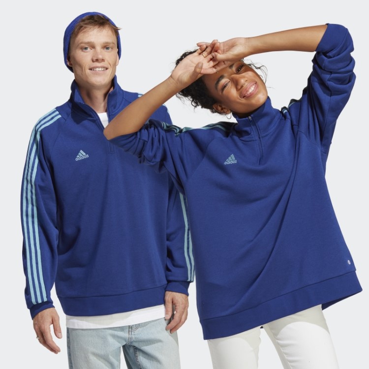 Vitória Azul Tiro Quarter Zip (gênero Neutro) Adidas
