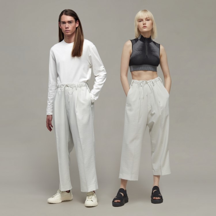 Calças Retas De Uniforme Esportivo Y-3 Moda Adidas