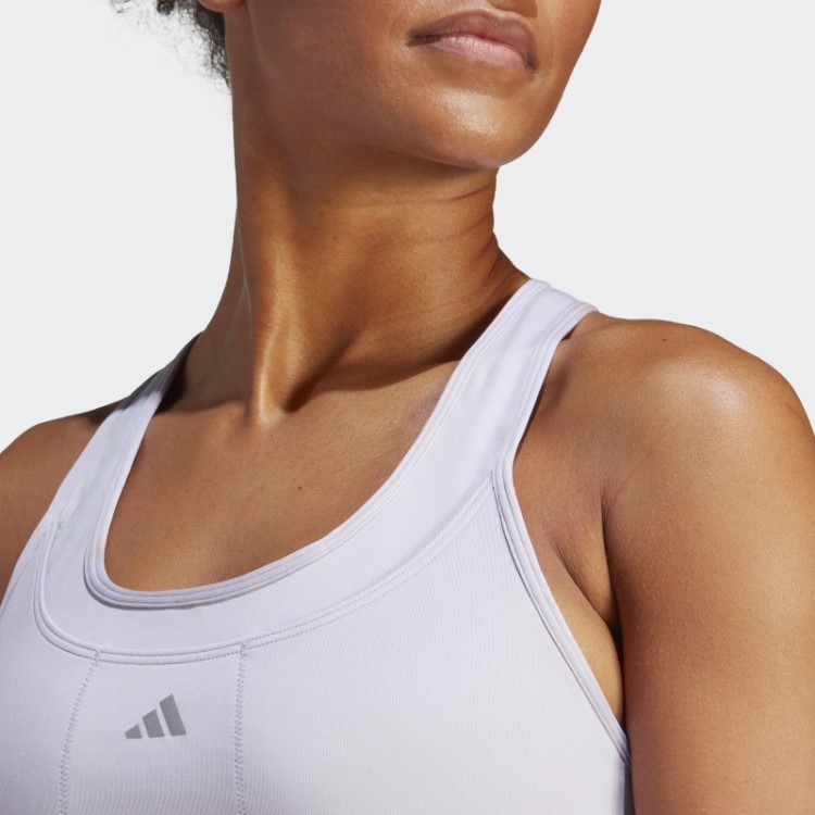 Sutiã De Bolso De Corrida De Suporte Médio Silver Dawn Adidas Fashion