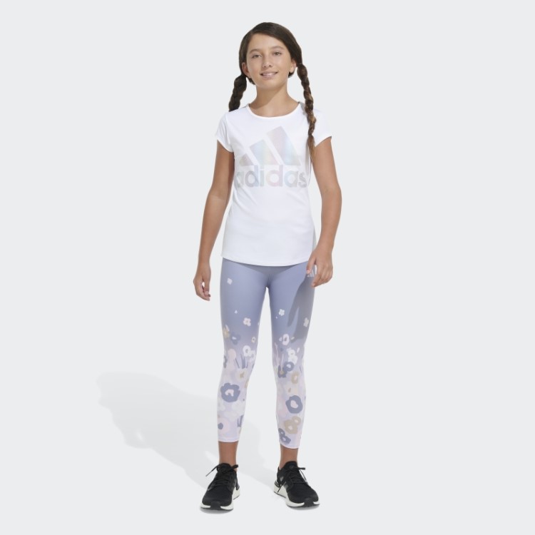 Adidas 7 8 Jardim Perna Justa Violeta Prata