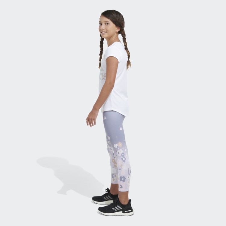 Adidas 7 8 Jardim Perna Justa Violeta Prata