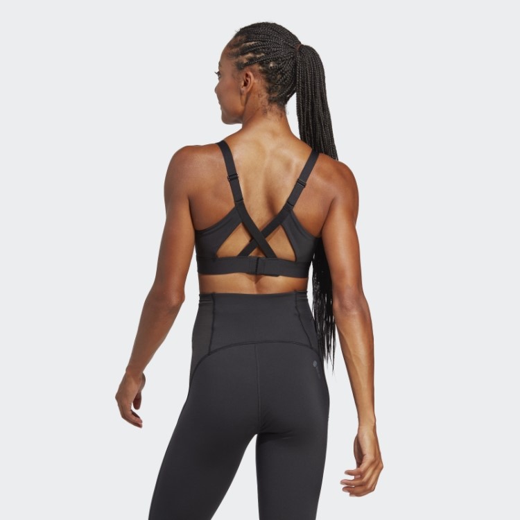 Sutiã Personalizado De Alto Suporte Para Treinamento De Impacto Preto Adidas