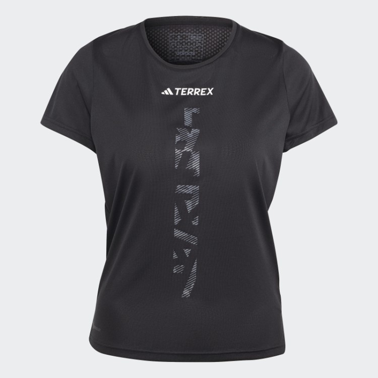 Camiseta De Corrida Preta Adidas Terrex Agravic