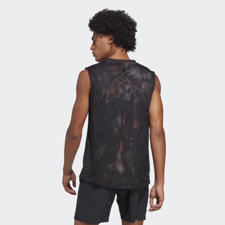 Camiseta Sem Manga Adidas Black Melbourne Tênis