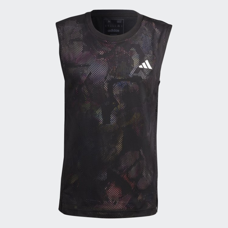 Camiseta Sem Manga Adidas Black Melbourne Tênis