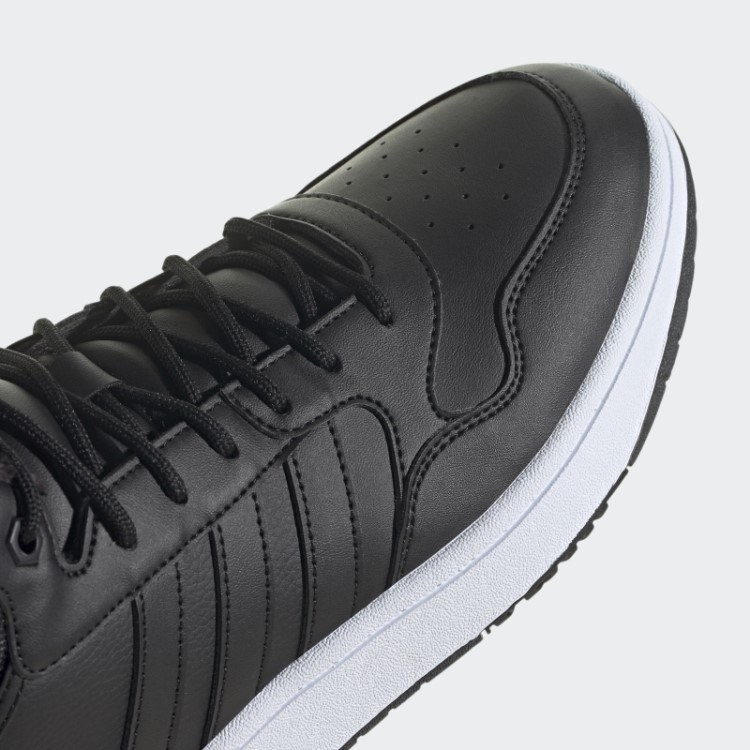 Adidas Hoops 3.0 Mid Lifestyle Basquete Clássico Forro De Pele Sapatos De Inverno Preto