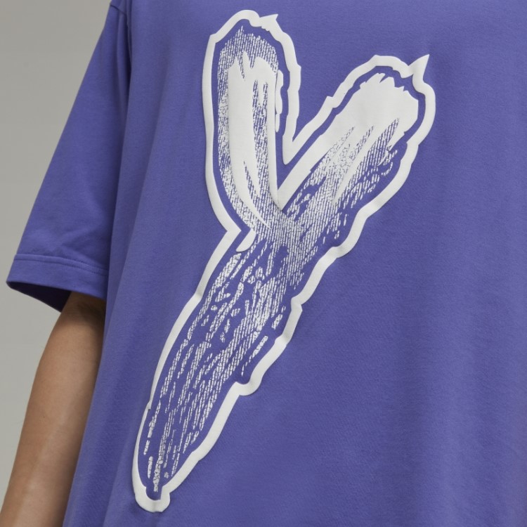 Camiseta De Manga Curta Com Logo Gráfico Adidas Y-3 Fashion