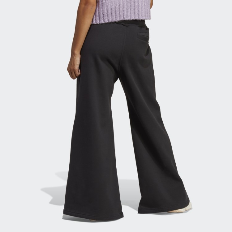 Calça Larga De Lã Adidas Lounge Preta