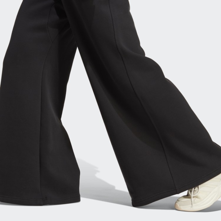 Calça Larga De Lã Preta Adidas