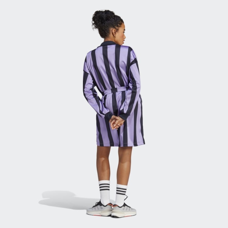 Vestido Jérsei Jacquard Adidas Violeta