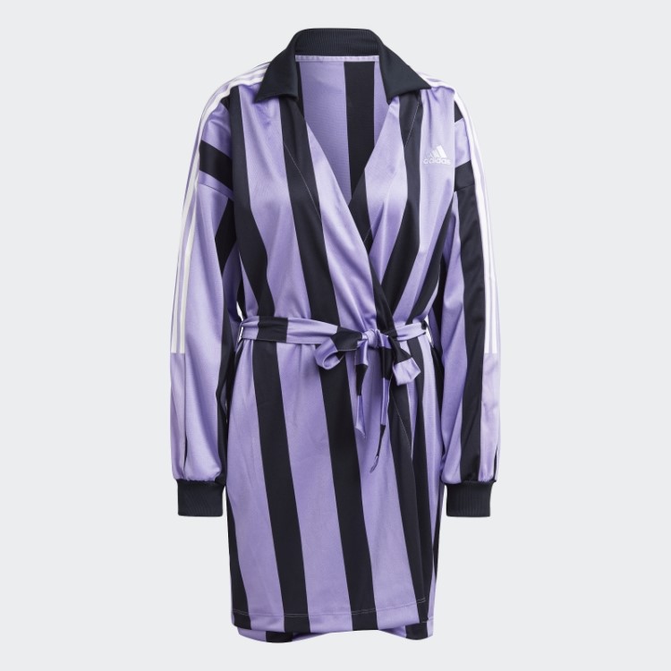 Vestido Jérsei Jacquard Adidas Violeta