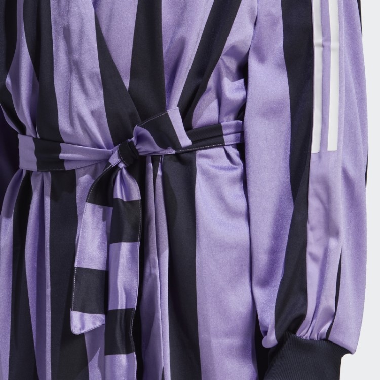 Vestido Jérsei Jacquard Adidas Violeta