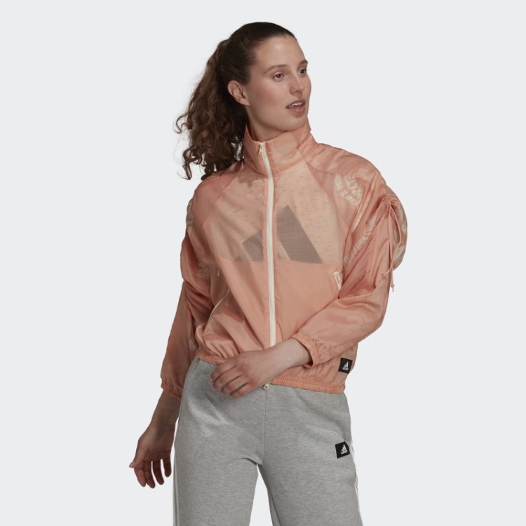 Ambiente Blush Adidas Sportswear Jaqueta Leve Tecida Fashion