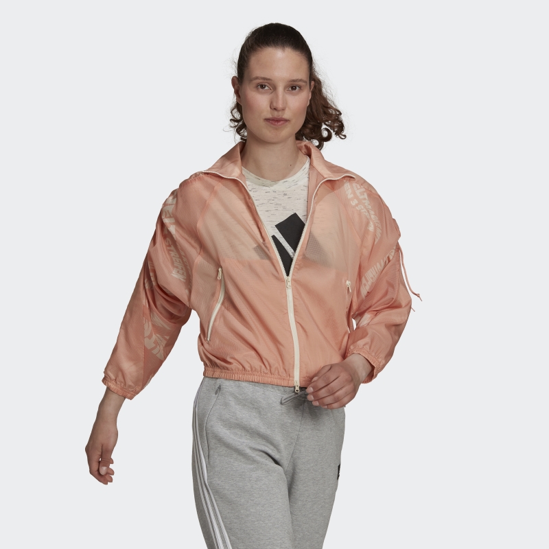 Ambiente Blush Adidas Sportswear Jaqueta Leve Tecida Fashion