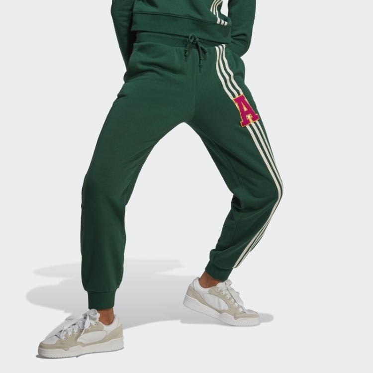 Calça De Moletom Com As Três Listras Originais Adidas Verde Escuro