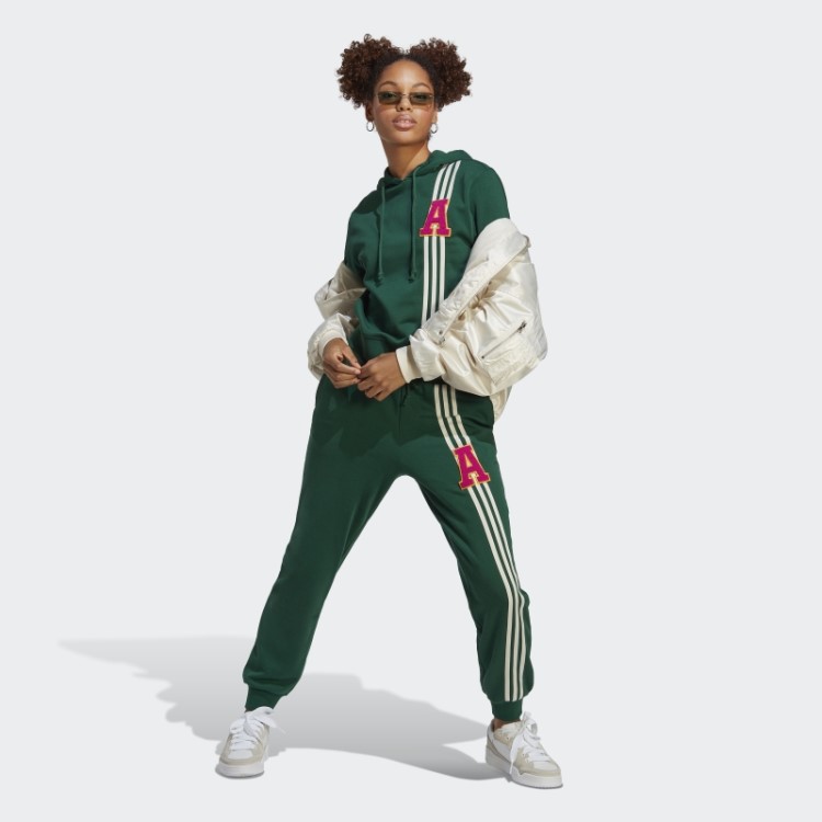 Calça De Moletom Com As Três Listras Originais Adidas Verde Escuro