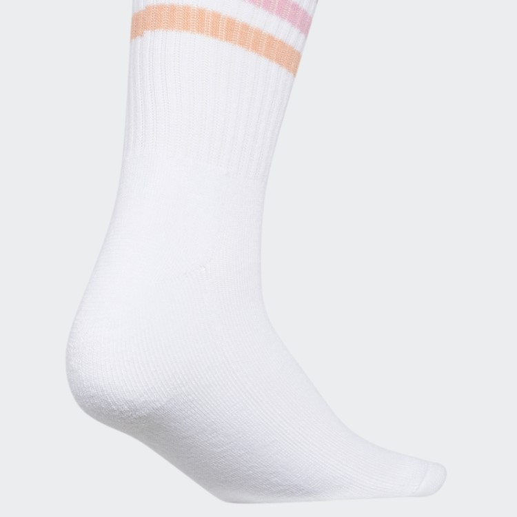 Meias 3 Listras 3 Pares Branco Adidas