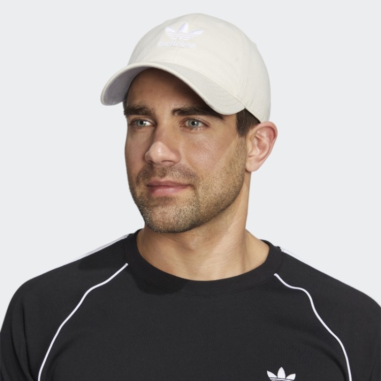 Elegante Chapéu Strapback Descontraído Adidas Branco
