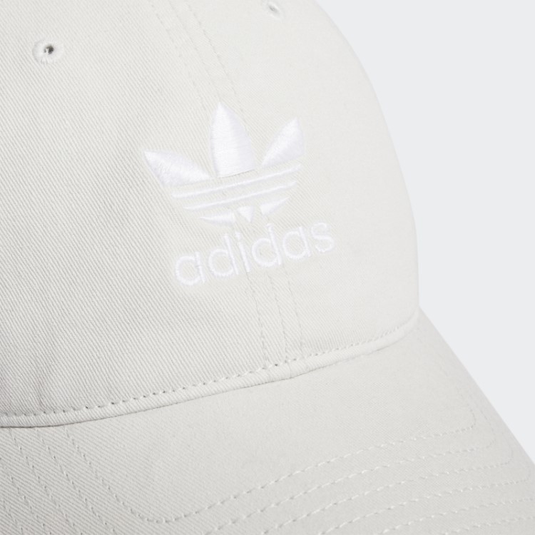 Elegante Chapéu Strapback Descontraído Adidas Branco