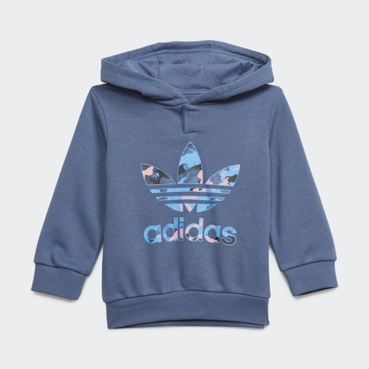Conjunto De Moletom Adidas Camuflado Aço