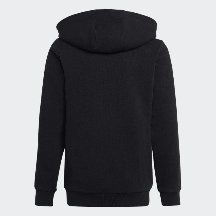 Adidas Essentials Moletom Branco Com Capuz E Zíper Nas Três Listras