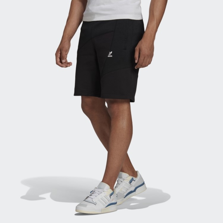 Bermuda Preta Adidas Adicolor Interlock