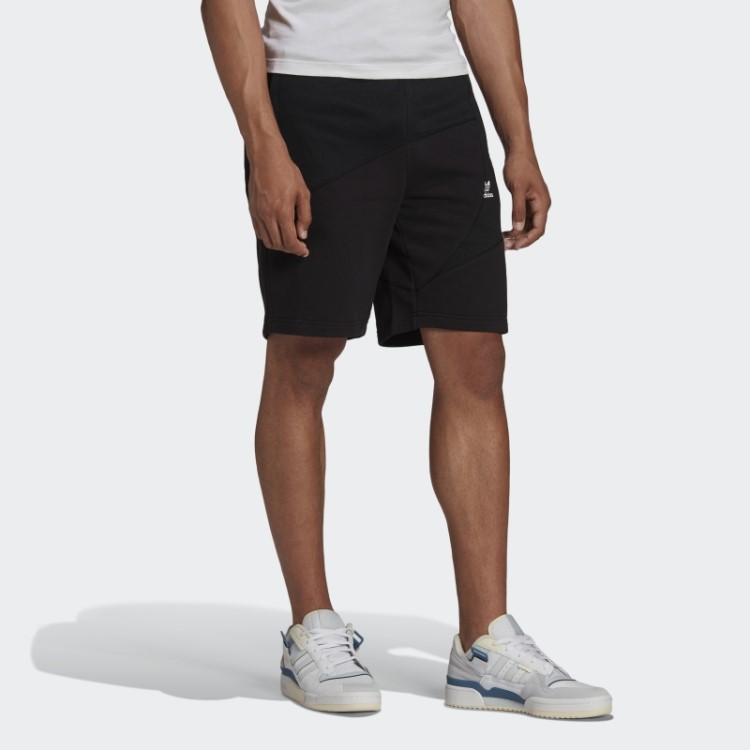 Bermuda Preta Adidas Adicolor Interlock