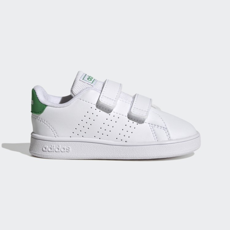 Adidas Advantage Estilo De Vida Tribunal Dois Sapatos De Velcro Verde