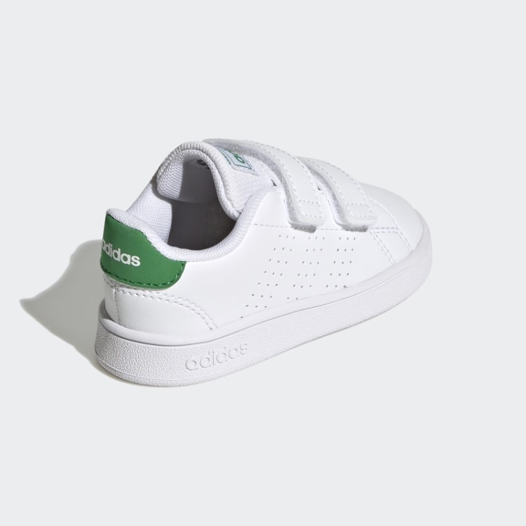 Adidas Advantage Estilo De Vida Tribunal Dois Sapatos De Velcro Verde