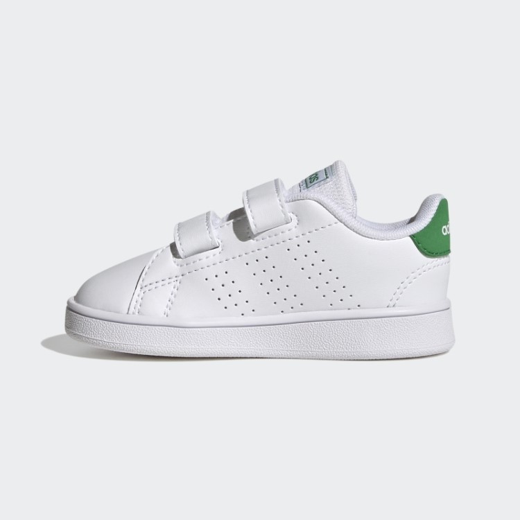 Adidas Advantage Estilo De Vida Tribunal Dois Sapatos De Velcro Verde