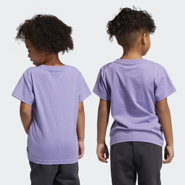 Camiseta Adidas Lilás Adicolor Com Trevo